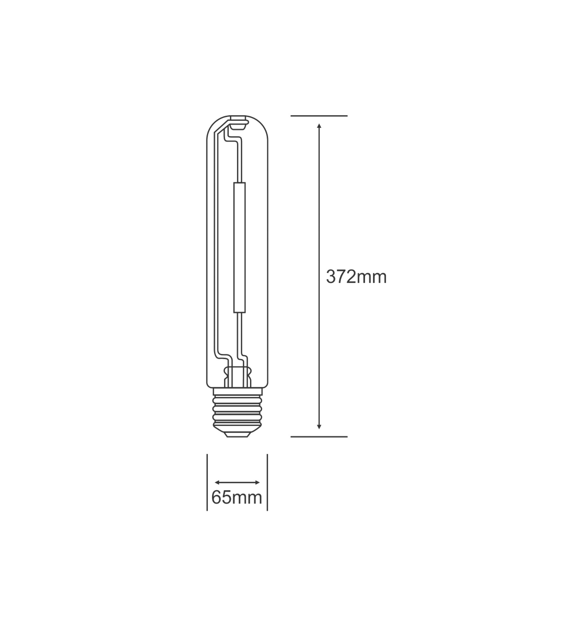 438010010  Sodium Tubular Clear E40 1000W 2000K